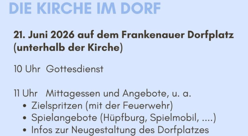 Einladung Kirchenfest 2026